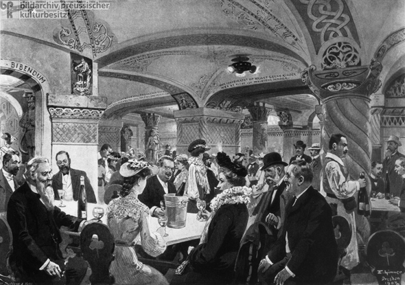 The <i>Ratskeller</i> in Dresden (1903)